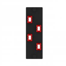 Panduit FAPV0424RDMPO - Opticom® FAP, 4 Key-Up/Key-Down MPOs, Type A, R