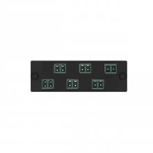 Panduit FAP6WCGRGRDLCZ - Opticom® Keyed C-Green/Non-Keyed FAP, OM4, 6 LC