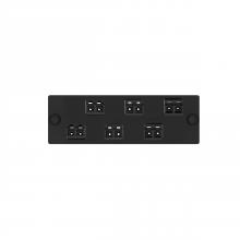 Panduit FAP6WABLBLDLCZ - Opticom® Keyed A-Black/Non-Keyed FAP, OM4, 6 LC