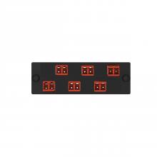 Panduit FAP6WBRDRDDLCZ - Opticom® Keyed B-Red/Non-Keyed FAP, OM4, 6 LC D