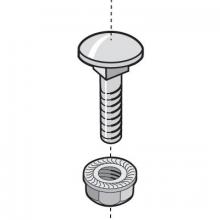Legrand-Cablofil 942308 - EZBN1/4BL- ROUND HEAD SCREW & FLANGE NUT