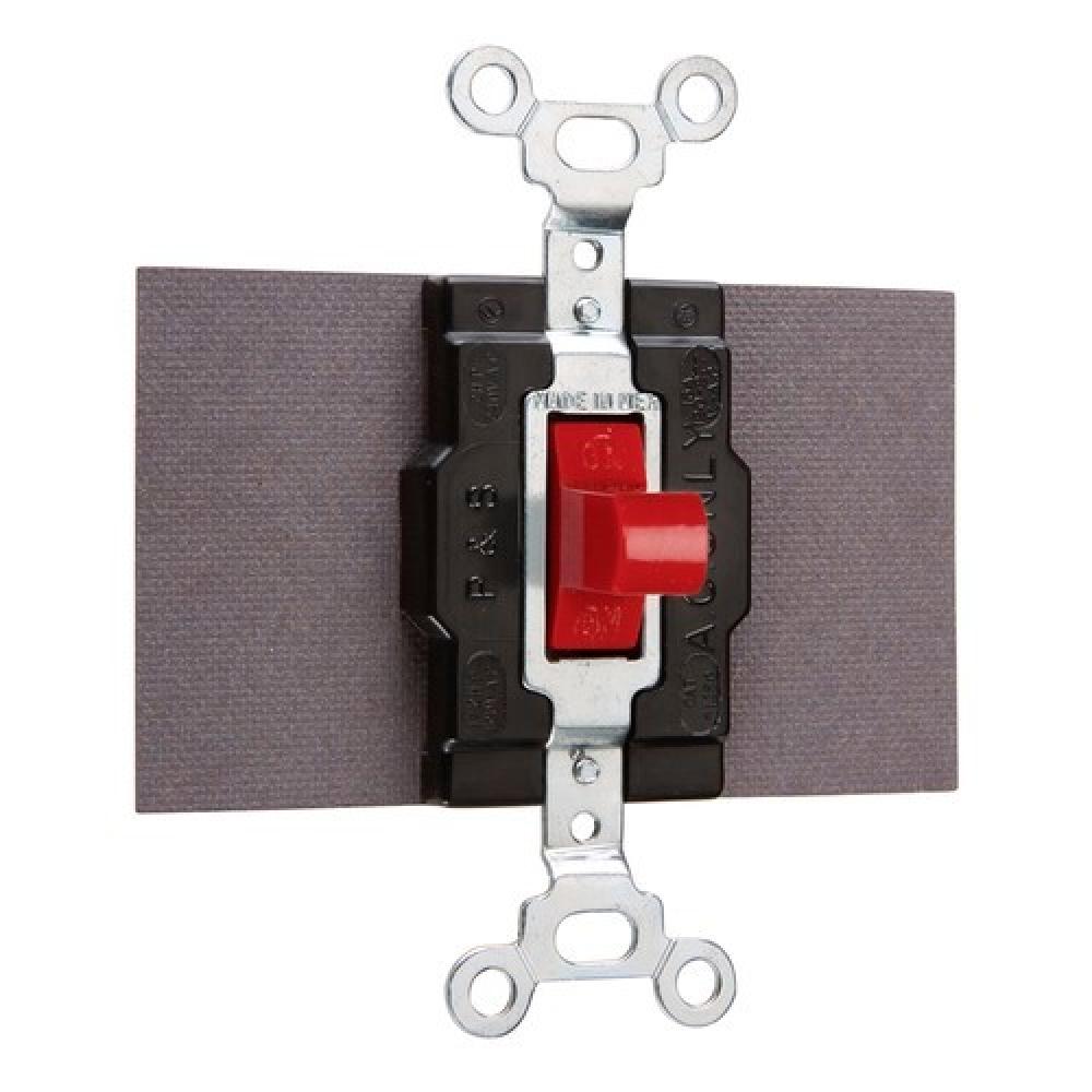 SW MAN CONTROL 15A 120/277 RED