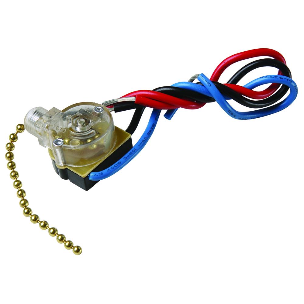 PULLCHAIN CANOPY SW 2 CIR 4 LEADS