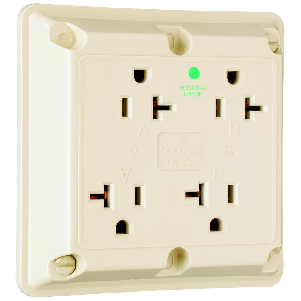 HG QUAD RECEPT 20A 125V IV