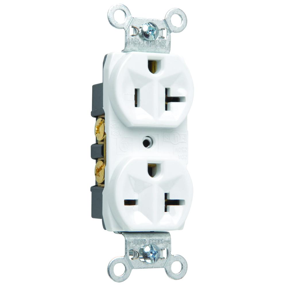 RECEPT COMBO 20A125/250V SIDE-WIRE W