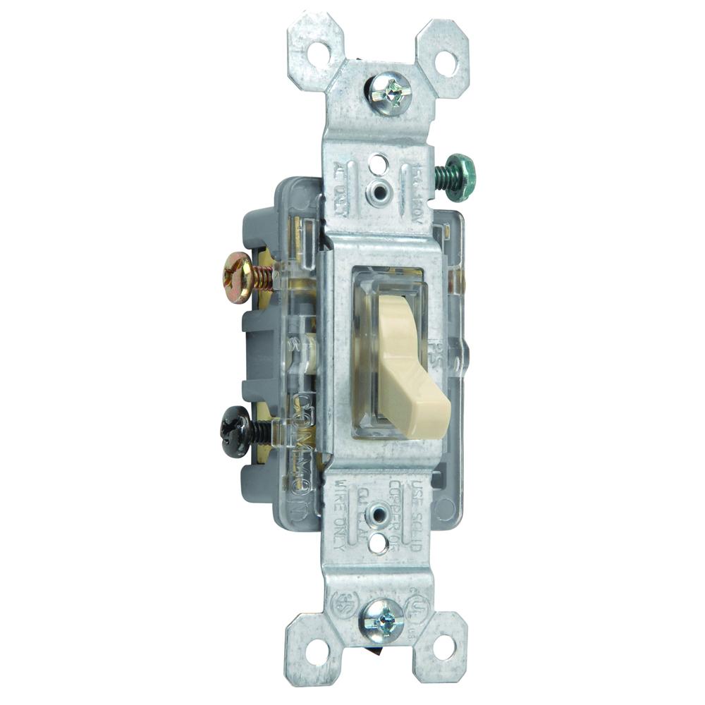 3-WAY LIGHTED TOGGLE SW 15A 120V I