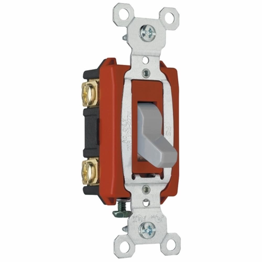20A 120/277VAC B+S WIRE COMM DP SW GRY