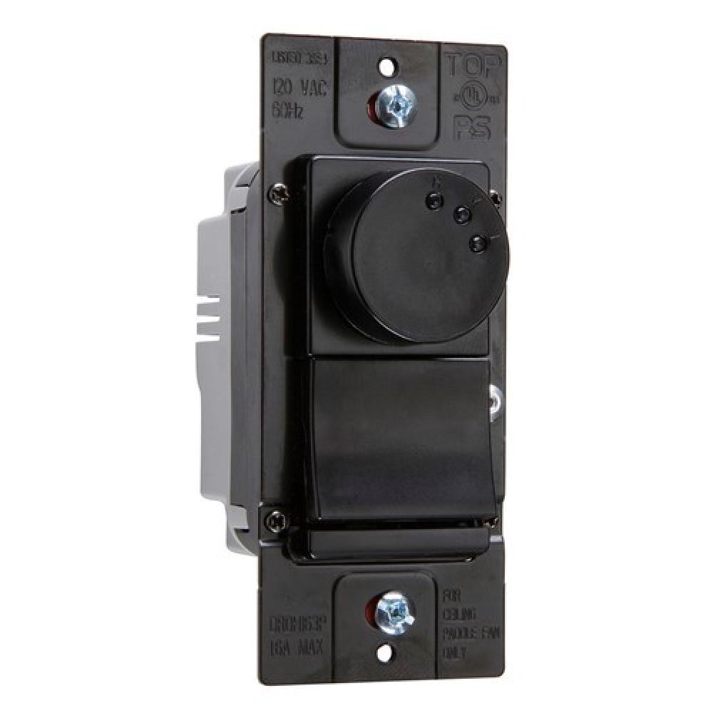 ROTARY FAN 3-SPD DEHUM PRESET 1.6A BK