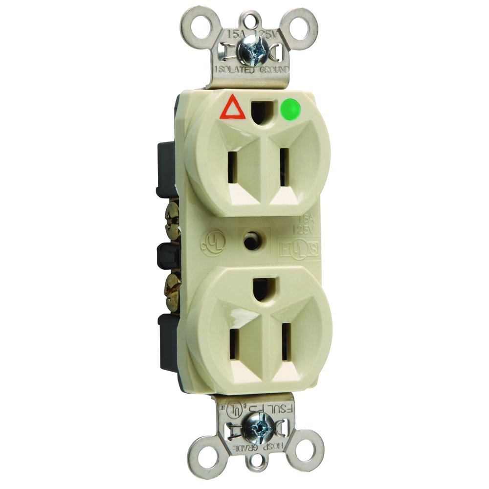 HG IG DUP RECEPT 15A 125V IV