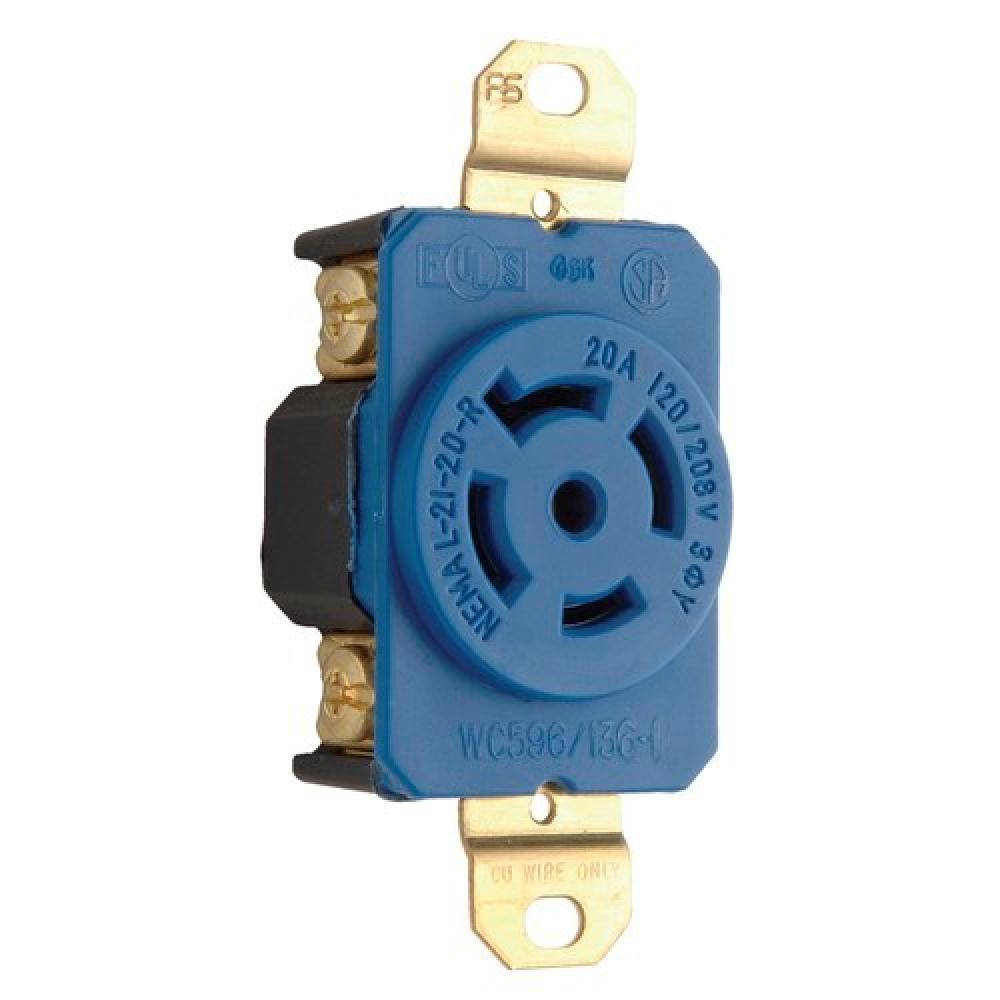 TURNLOK RECP 5W20A3PH 120/208V