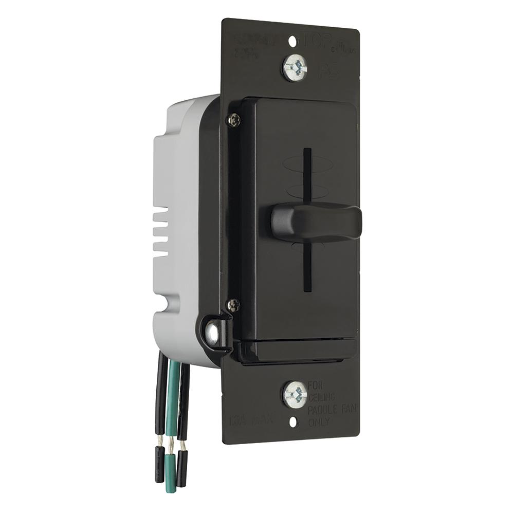 SLIDE FAN 4-SPD DEHUMMER 1.6A BK