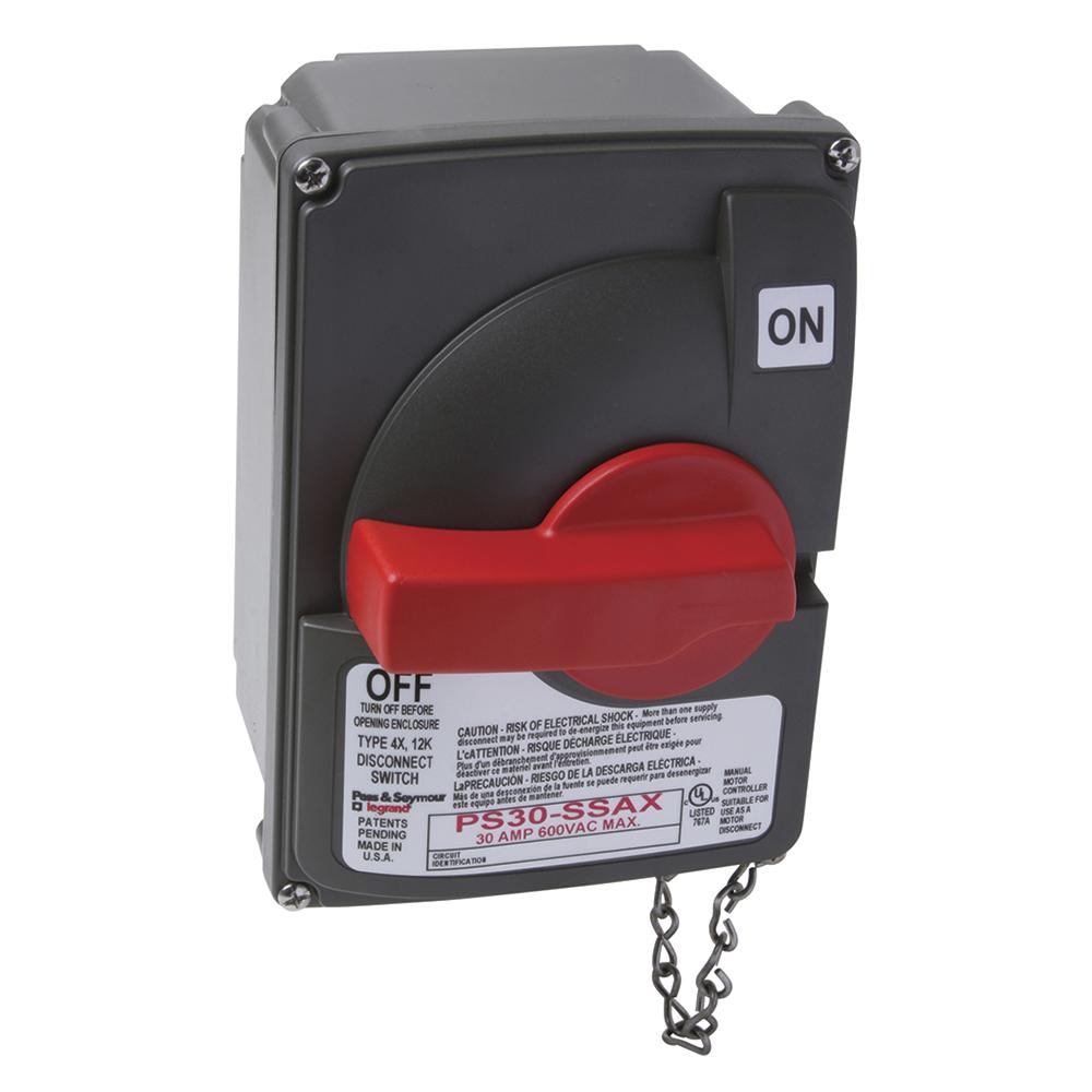 30A 600VAC N/F SAFETY SWITCH W/AUX.