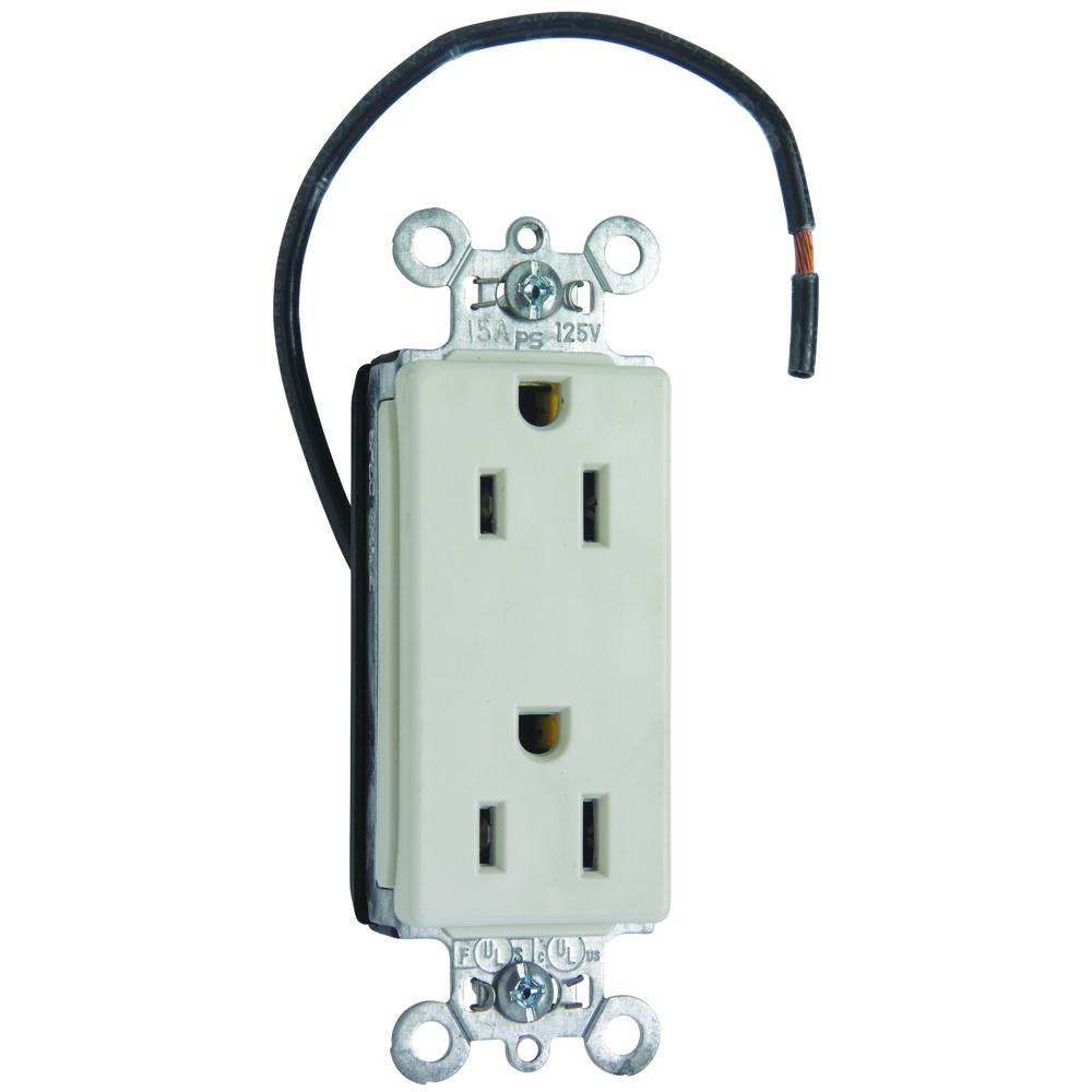 15A/125V SPLT CIRC DECOR SPC GR LA