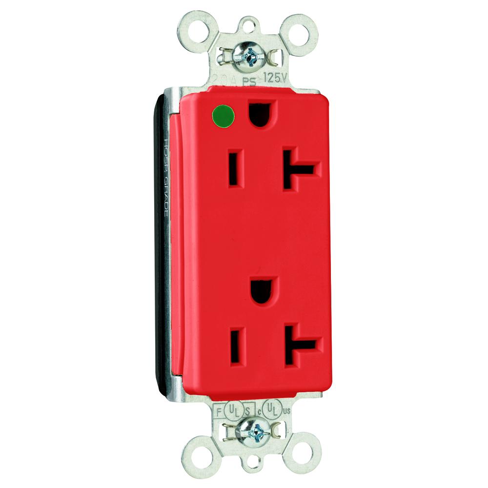PT DUP DECO HG 20A/125V RED