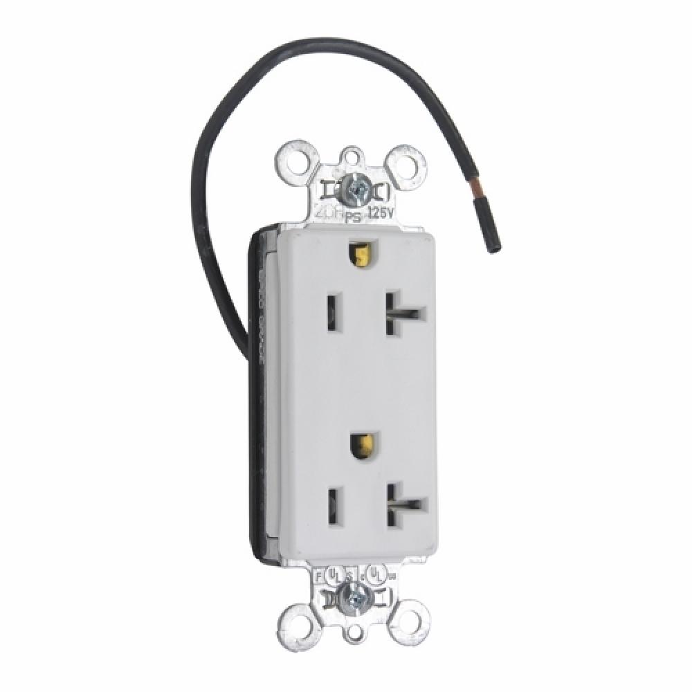 20A/125V SPLT CIRC DECOR SPEC GR W
