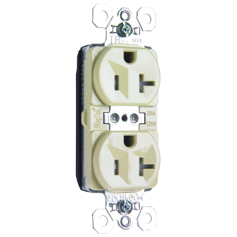 DUP RECEP TR 20A 125V IV