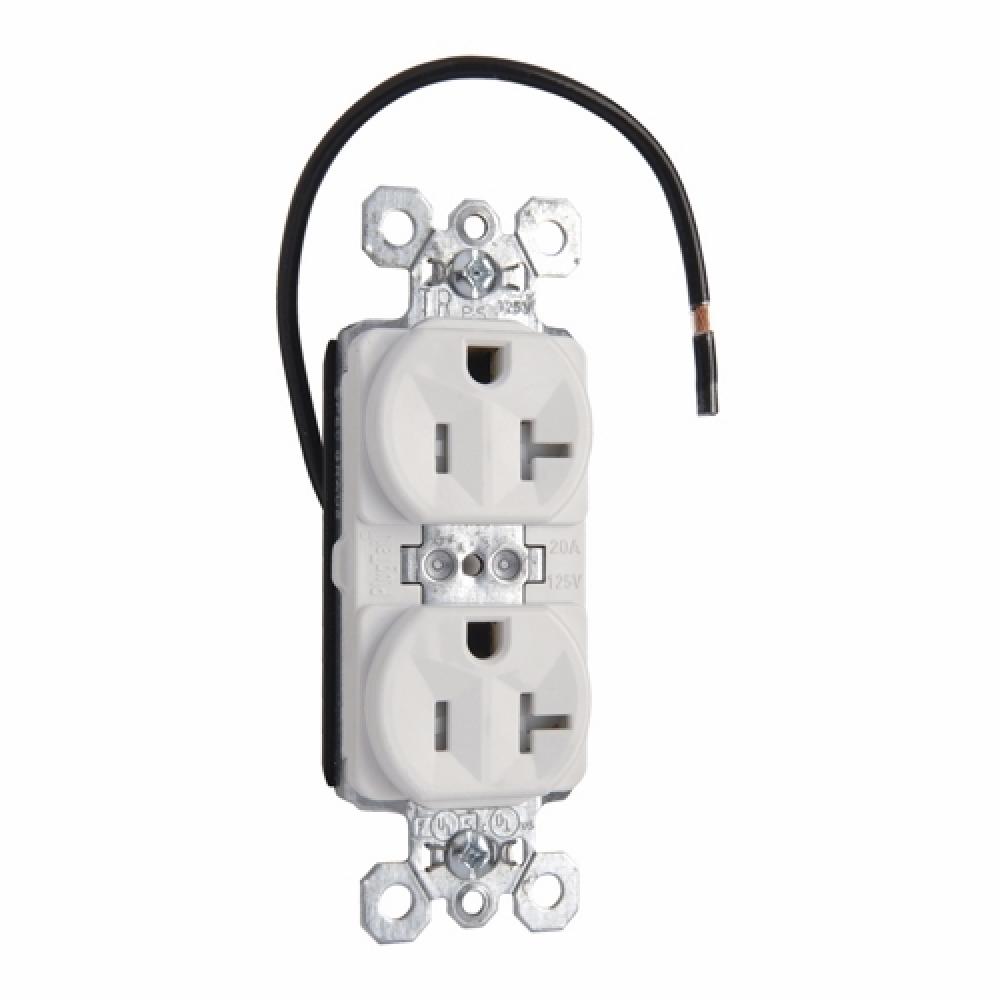 DUP RECEP TR SC 20A 125V WH