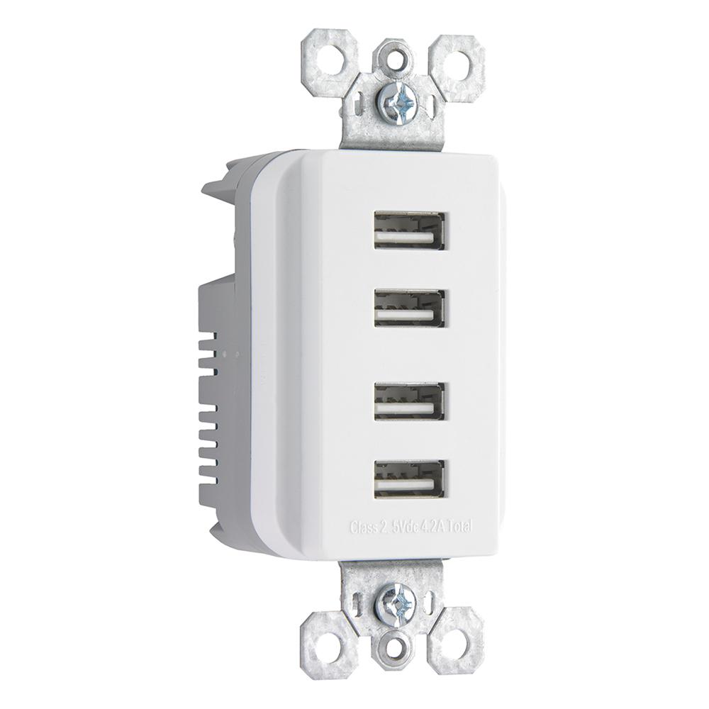 RADIANT QUAD USB 4.2A WH