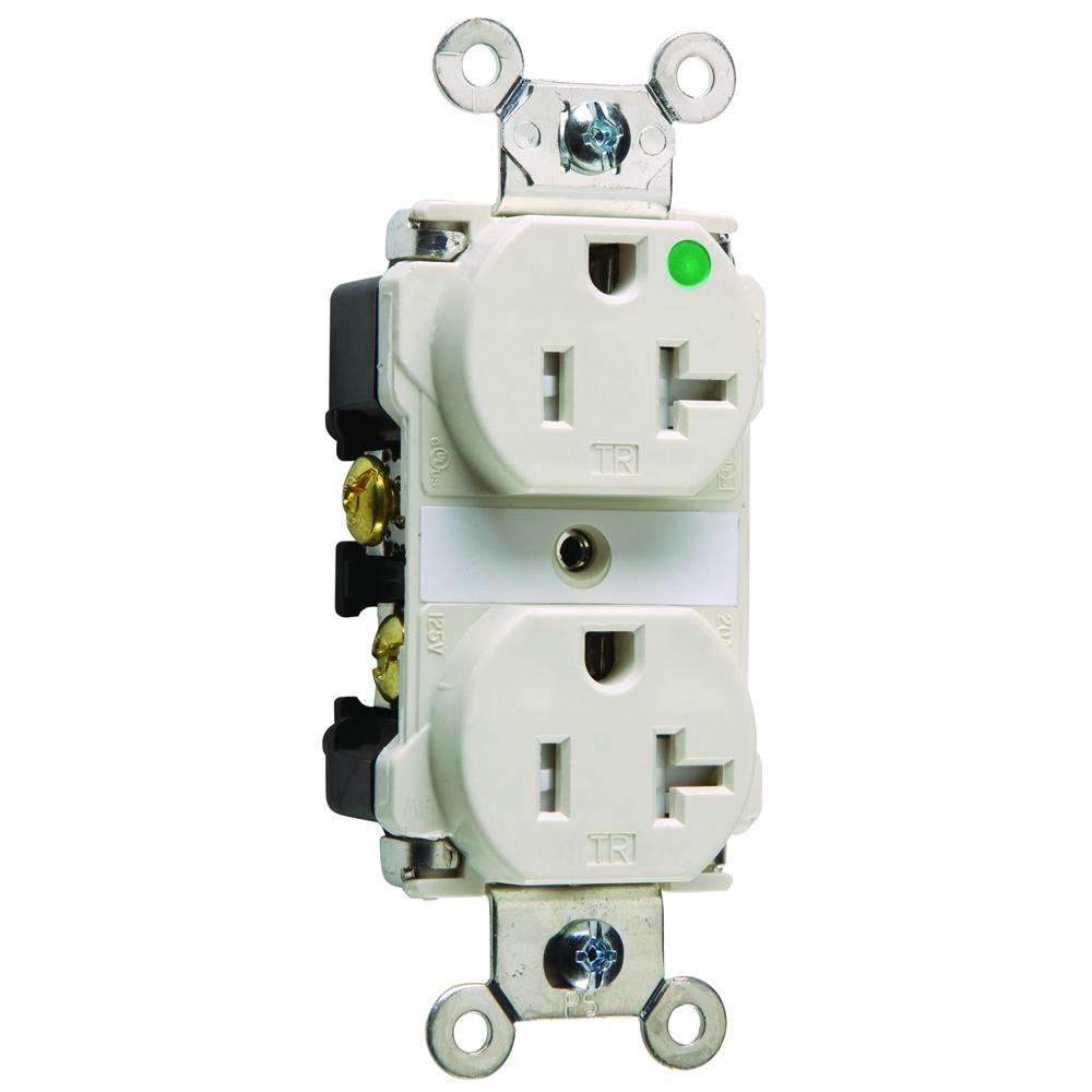 TAMPR RESISTNT HOSP RECP 20A 125V LA