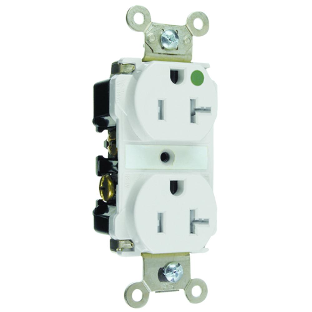 TAMPR RESISTNT HOSP RECP 20A 125V W