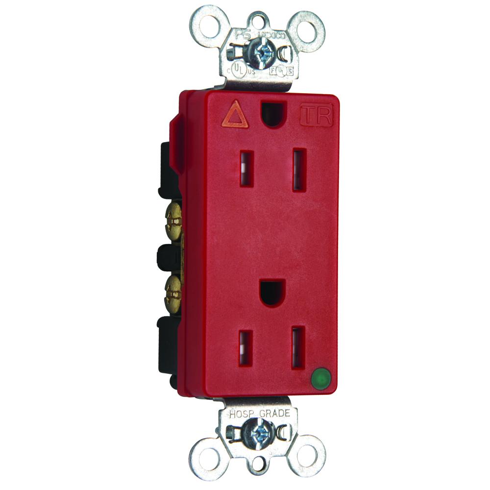 HG IG TR DECOR RECEPT 15A 125V RED