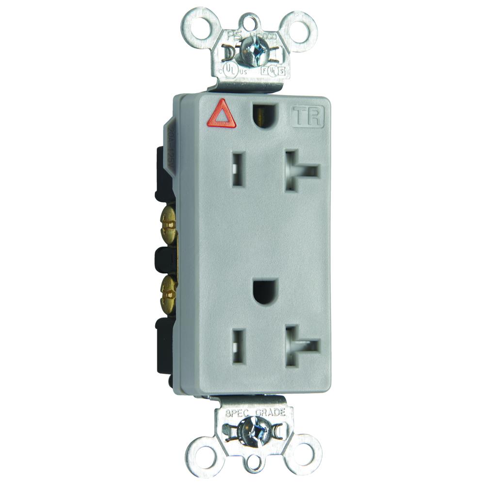 IG TR DECOR RECEPT 20A 125V GRY