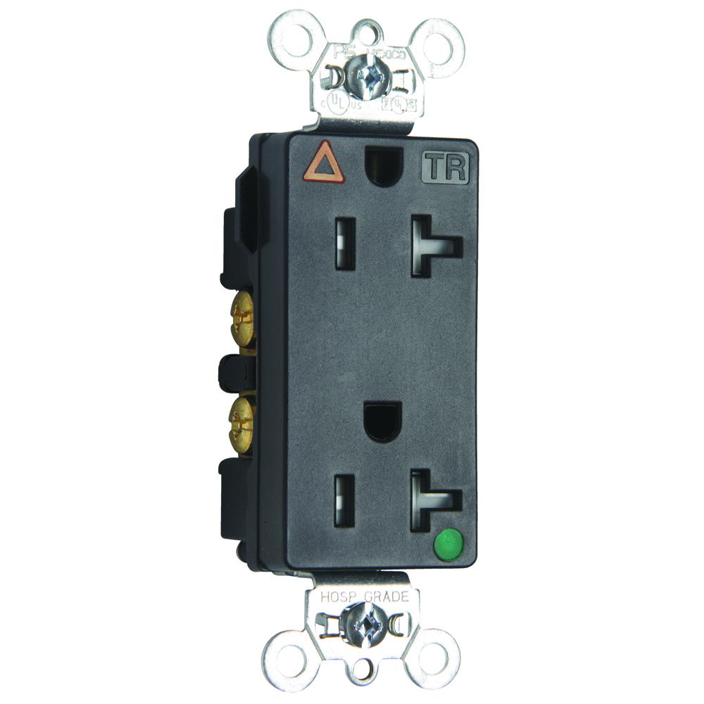 HG IG TR DECOR RECEPT 20A 125V BK