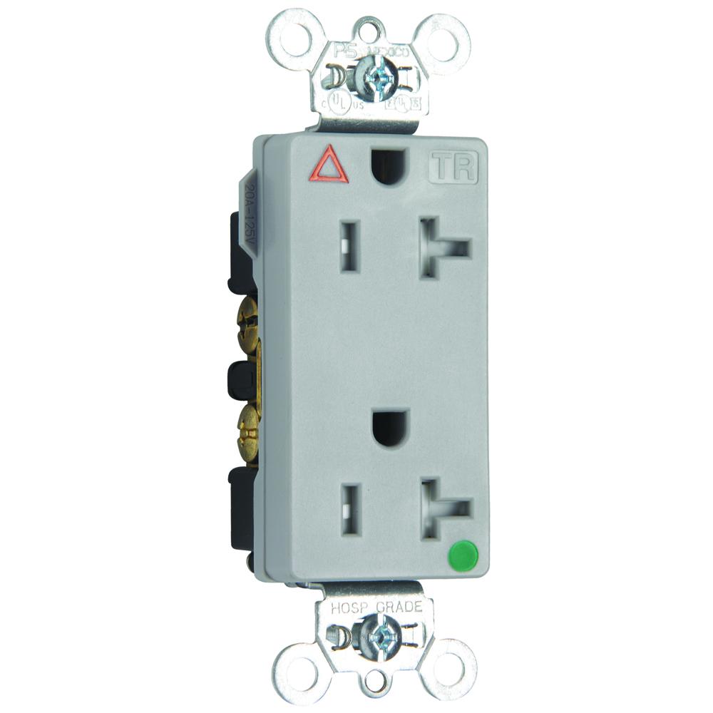 HG IG TR DECOR RECEPT 20A 125V GRY