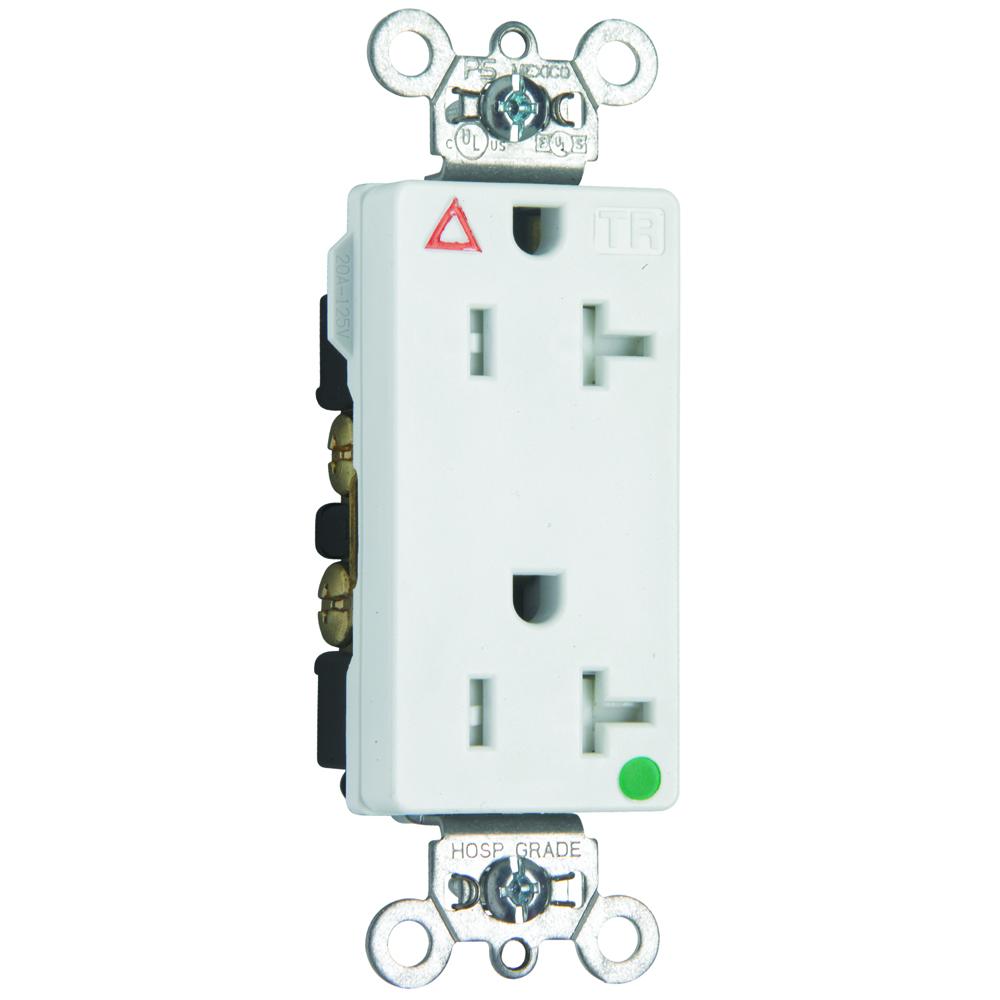 HG IG TR DECOR RECEPT 20A 125V WH
