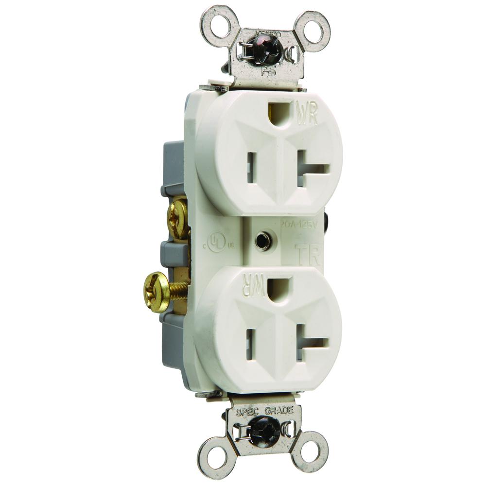 WR DUP RECP TAMP RES 20A/125V LA