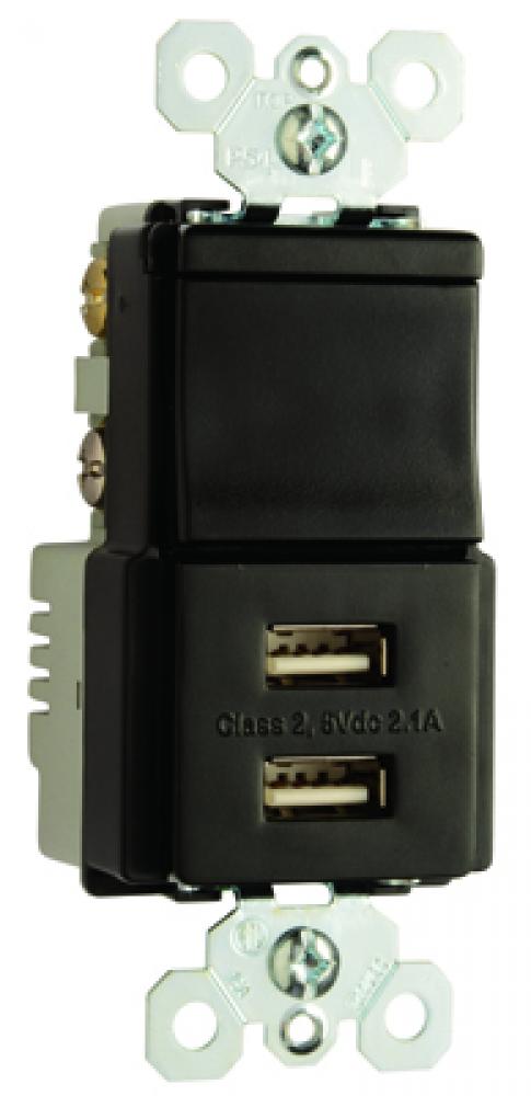 DECORATOR COMBO 3WAY + USB BK