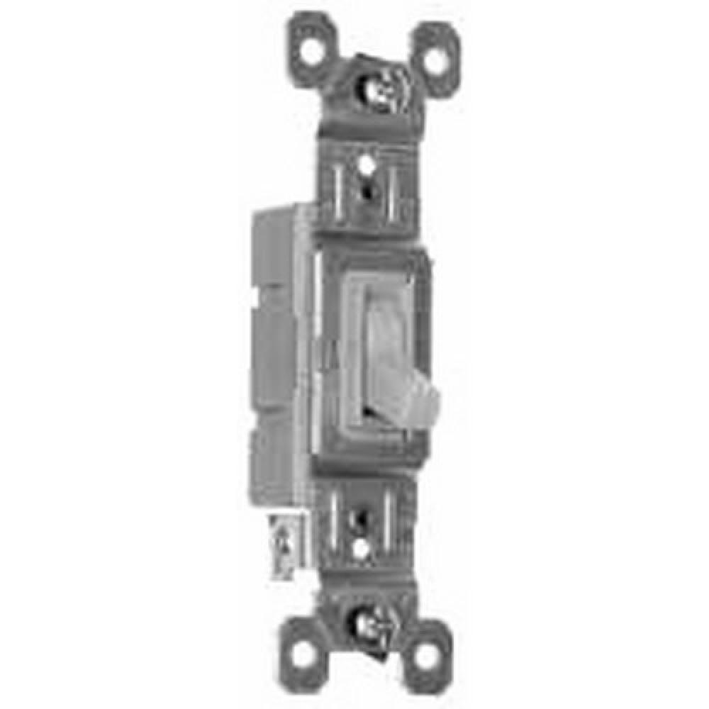 SW SP AC 15A120V GRD WH NO EARS