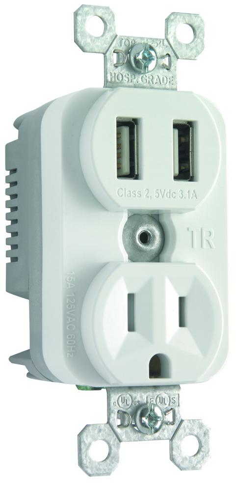 3.1A USB + SINGLE 15A WH