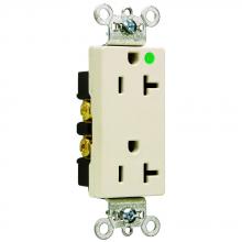 Legrand-Pass & Seymour 26362HGLA - DECO RECEP 20A 125V HOSP GRD LA