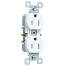 Legrand-Pass & Seymour 3232TRSW - TR DUP REC 15A/125V SELF GRND W