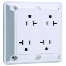 Legrand-Pass & Seymour 420W - QUAD RECEPT 20A 125V W