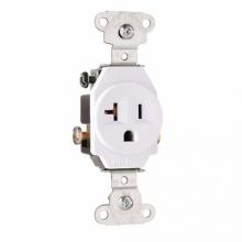 Legrand-Pass & Seymour 5351W - RECP SGL 20A 125V S-WIRE WH
