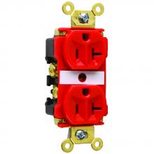 Legrand-Pass & Seymour 5362ARED - DUP RECEPT 20A/125VAC RED