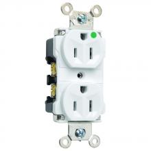 Legrand-Pass & Seymour 8200W - HOSP GRD DUP RECEPT 15A/125VAC W