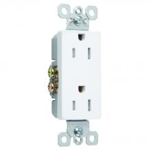 Legrand-Pass & Seymour 885TRSW - RADIANT 15A/125V TR DUP RECEP SELF-GRD W