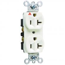 Legrand-Pass & Seymour IG5362W - RECEP DUP 20A COMMER ISOL GRD WH