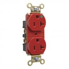 Legrand-Pass & Seymour PS8300HSRED - HOSP DUP REC 20A 125V SMTH FACE RED