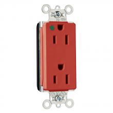 Legrand-Pass & Seymour PT26262HGRED - PT DUP DECO HG 15A/125V RED