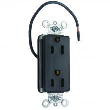 Legrand-Pass & Seymour PT26262SCBK - 15A/125V SPLT CIRC DECOR SPC GR BK