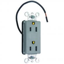 Legrand-Pass & Seymour PT26262SCGRY - 15A/125V SPLT CIRC DECOR SPC GR GRY