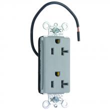 Legrand-Pass & Seymour PT26362SCGRY - 20A/125V SPLT CIRC DECOR SPEC GR GRY
