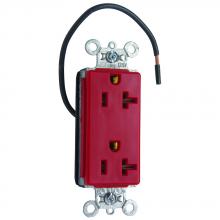 Legrand-Pass & Seymour PT26362SCRED - 20A/125V SPLT CIRC DECOR SPEC GR RED