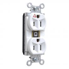 Legrand-Pass & Seymour PTIG5262W - PT IG DUP RECEPT CR 15A/125V WH
