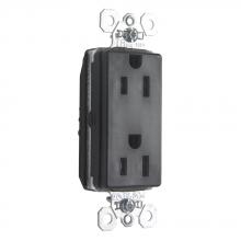 Legrand-Pass & Seymour PTTR26262BK - DUP DECO RECEP TR 15A 125V BK