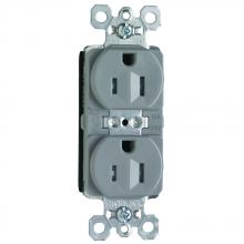Legrand-Pass & Seymour PTTR5262GRY - DUP RECEP TR 15A 125V GRY